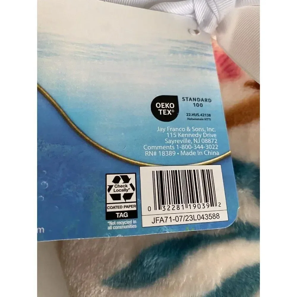 Disney‎ The Little Mermaid Live Action Movie Plush Throw Blanket 50 x 70” NEW